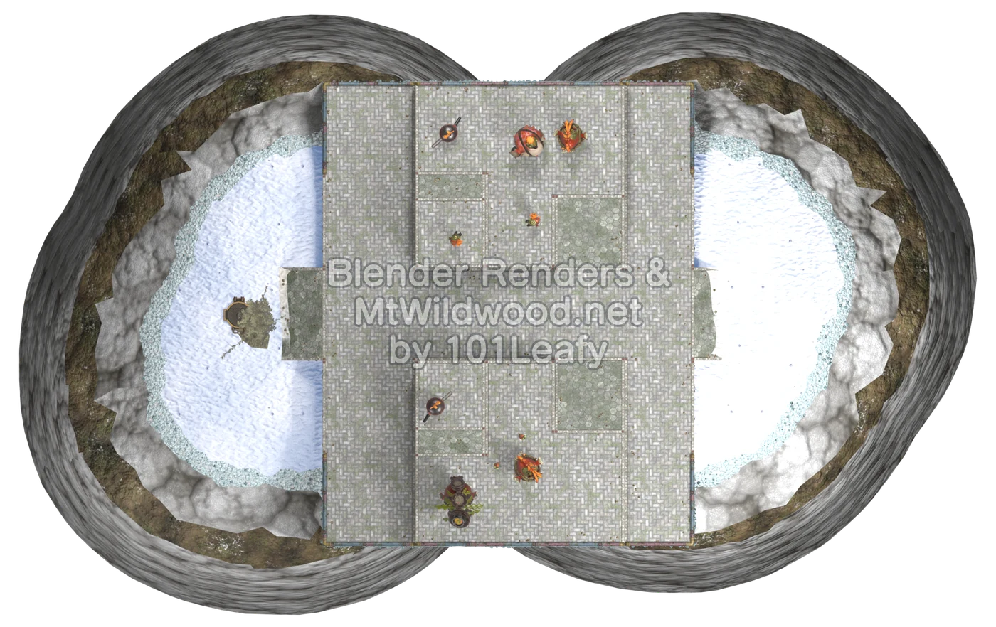 Splatoon Raiders Alphreydo Buried Ruins Floor 3 Map (top view)