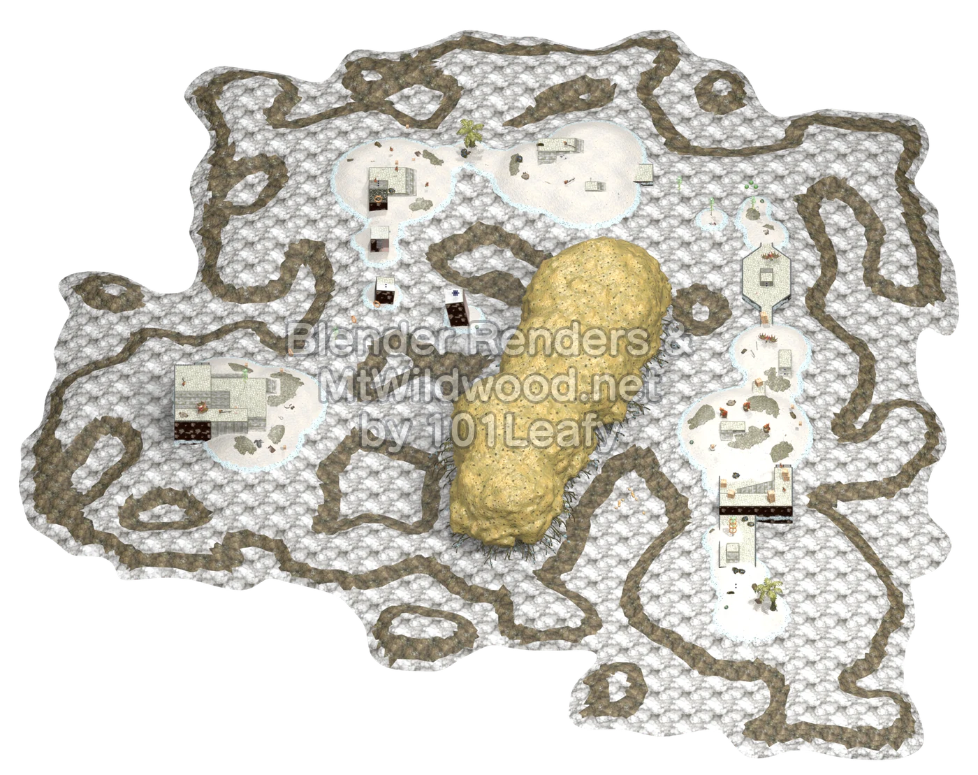 Splatoon Raiders Blansh Seaway Map (45° view) Splatoon Raiders Blansh Seaway Map (45° view)