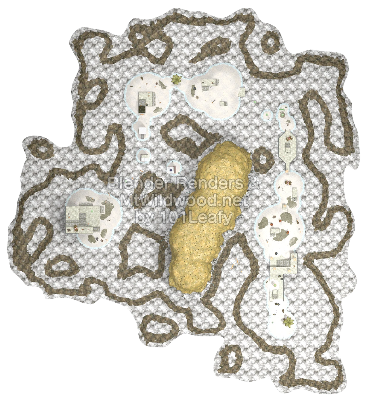 Splatoon Raiders Blansh Seaway Map (top view) Splatoon Raiders Blansh Seaway Map (top view)
