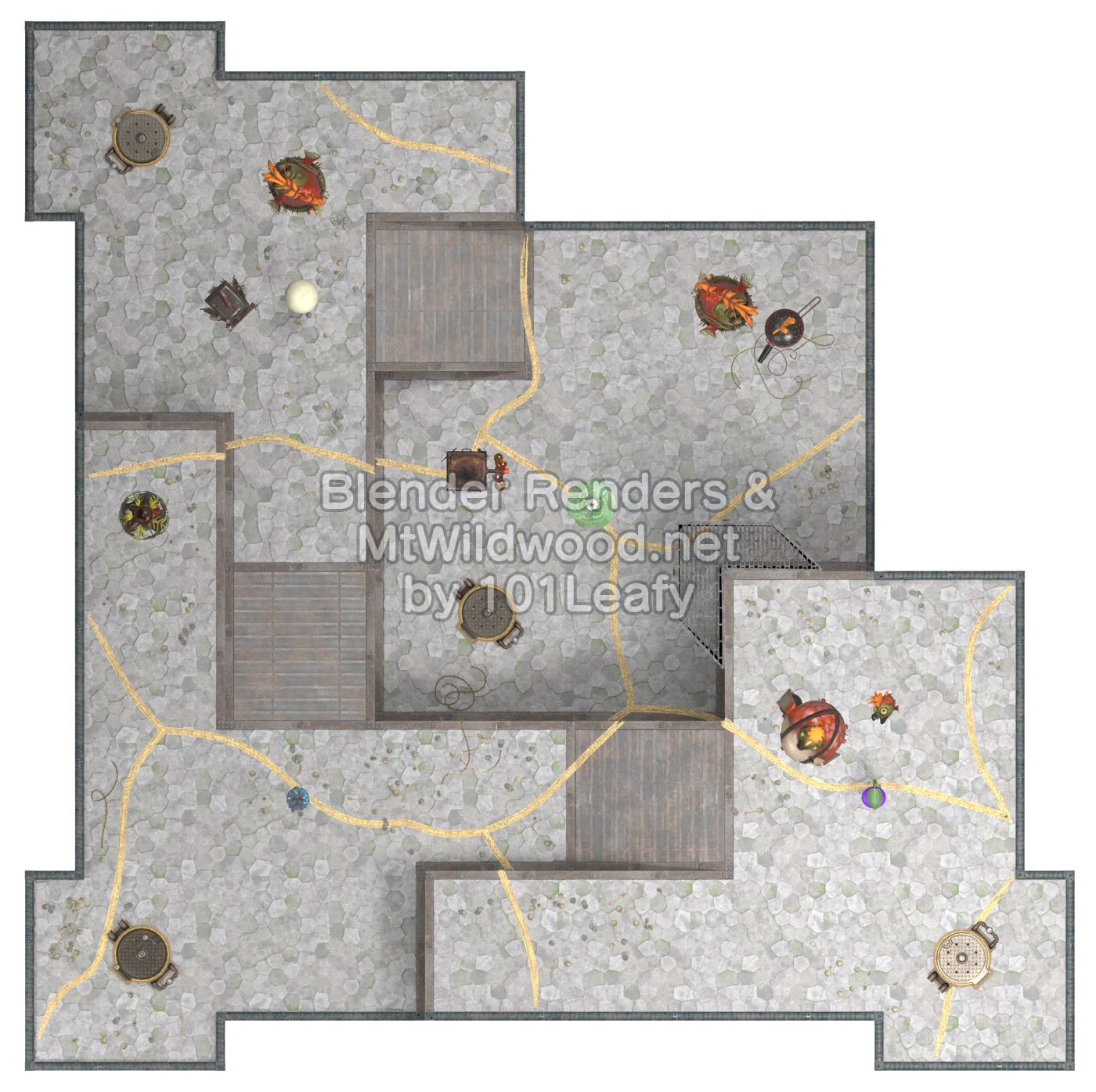 Splatoon Raiders Tier 2 Map D Floor 26 Map (top view)