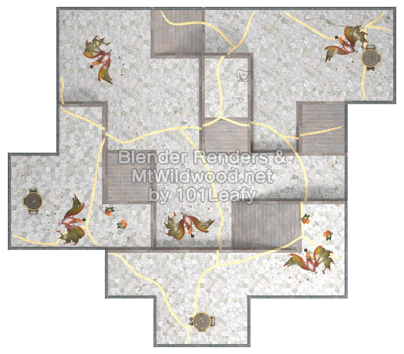 Splatoon Raiders Tier 2 Map C Floor 29 Map (top view)