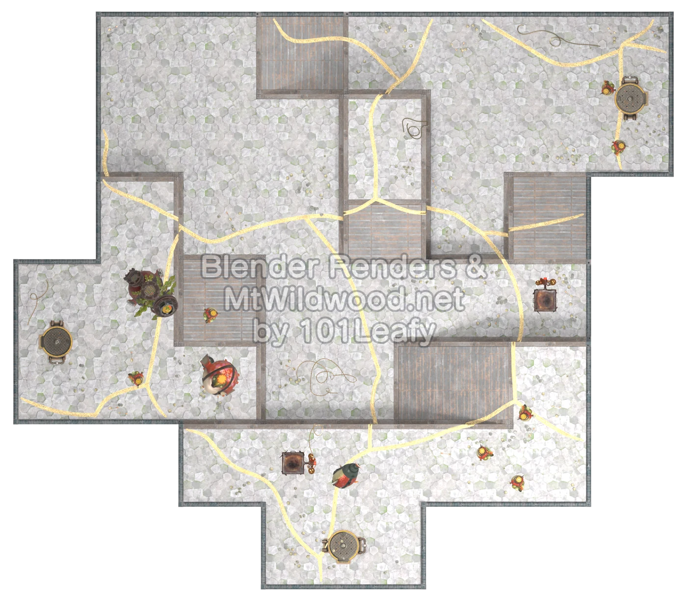 Splatoon Raiders Tier 2 Map C Floor 71 Map (top view)