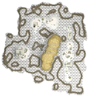 Splatoon Raiders Blansh Seaway Map (top view)