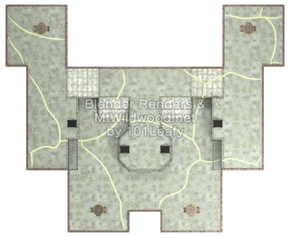 Splatoon Raiders Tier 1 Map E Map (top view)