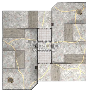 Splatoon Raiders Tier 2 Map A Map (top view)