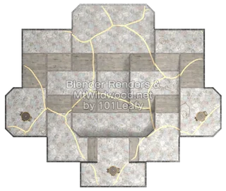 Splatoon Raiders Tier 2 Map B Map (top view)