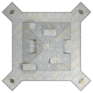 Splatoon Raiders Tier 3 Map B Map (top view)