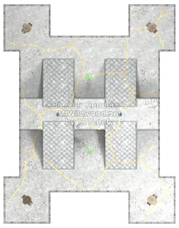 Splatoon Raiders Tier 3 Map C Map (top view)