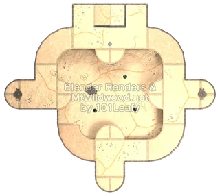 Splatoon Raiders Tier 4 Map A Map (top view)
