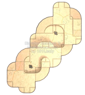 Splatoon Raiders Tier 4 Map D Map (top view)
