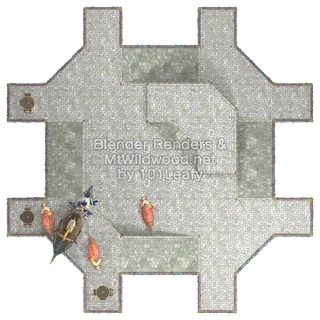 Splatoon Raiders Krosont Den Map (top view)