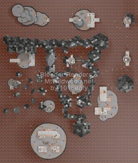 Splatoon Raiders Kurmuh Lava Flows Map (top view)