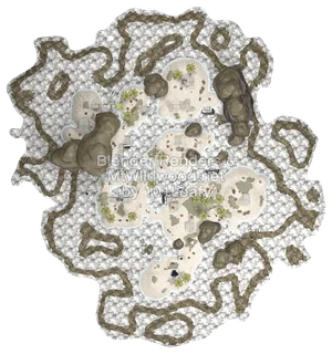 Splatoon Raiders Lintle Inlet Map (top view)