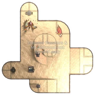 Splatoon Raiders Lower Tier Map (top view)