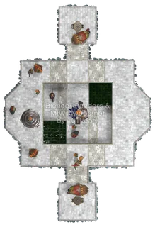 Splatoon Raiders Quekub Buried Ruins Map (top view)