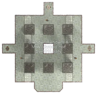 Splatoon Raiders Raisbul Den Map (top view)