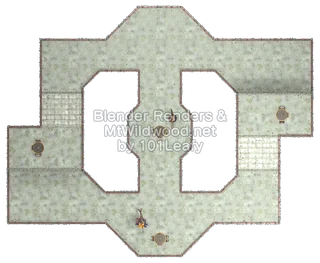 Splatoon Raiders Spigetty Den Map (top view)