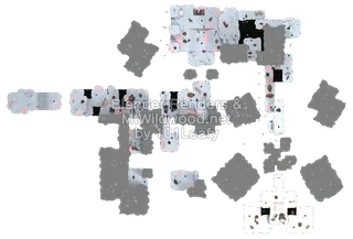 Splatoon Raiders Sweeshrim Peak Map (top view)