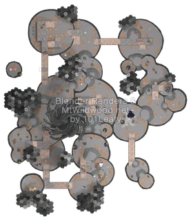 Splatoon Raiders Taytur Rocks Map (top view)