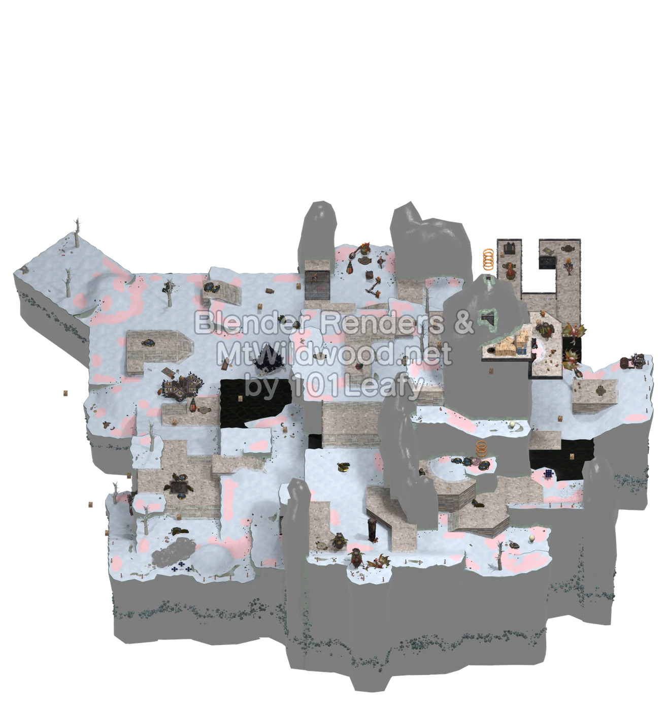 Splatoon Raiders Choclet Iceberg Map (45° view) Splatoon Raiders Choclet Iceberg Map (45° view)