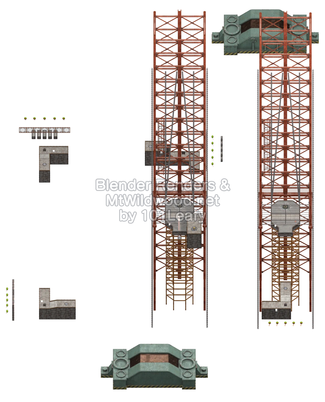 Splatoon Raiders Five-Spice Blend Map (45° view)