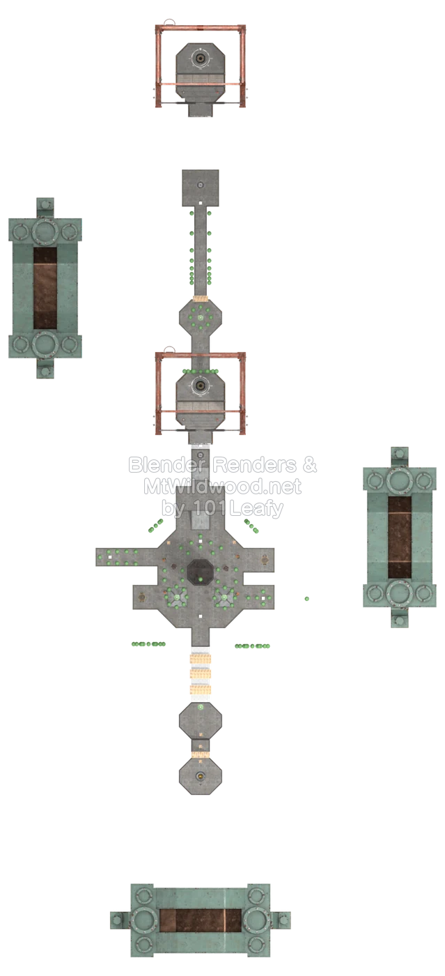 Splatoon Raiders Hearty Power Menu Map (top view)
