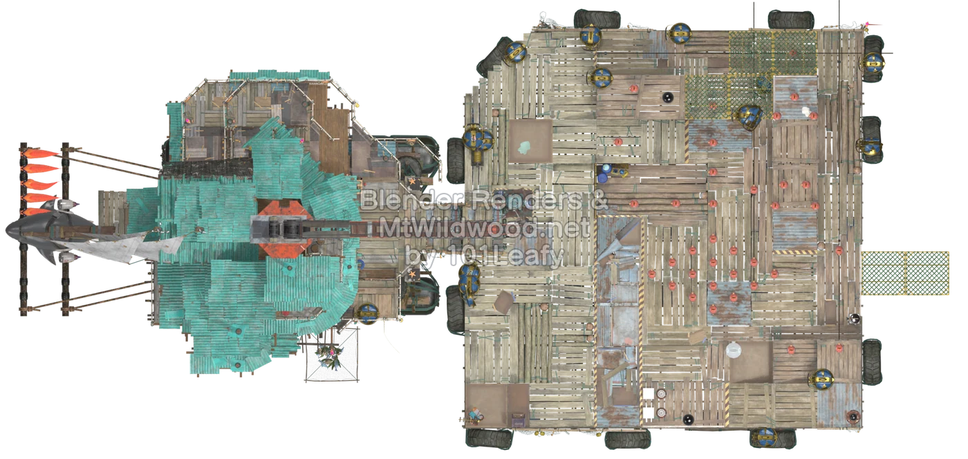 Splatoon Raiders Hideout Ship Hideout Ship Construction 2 Map (top view)