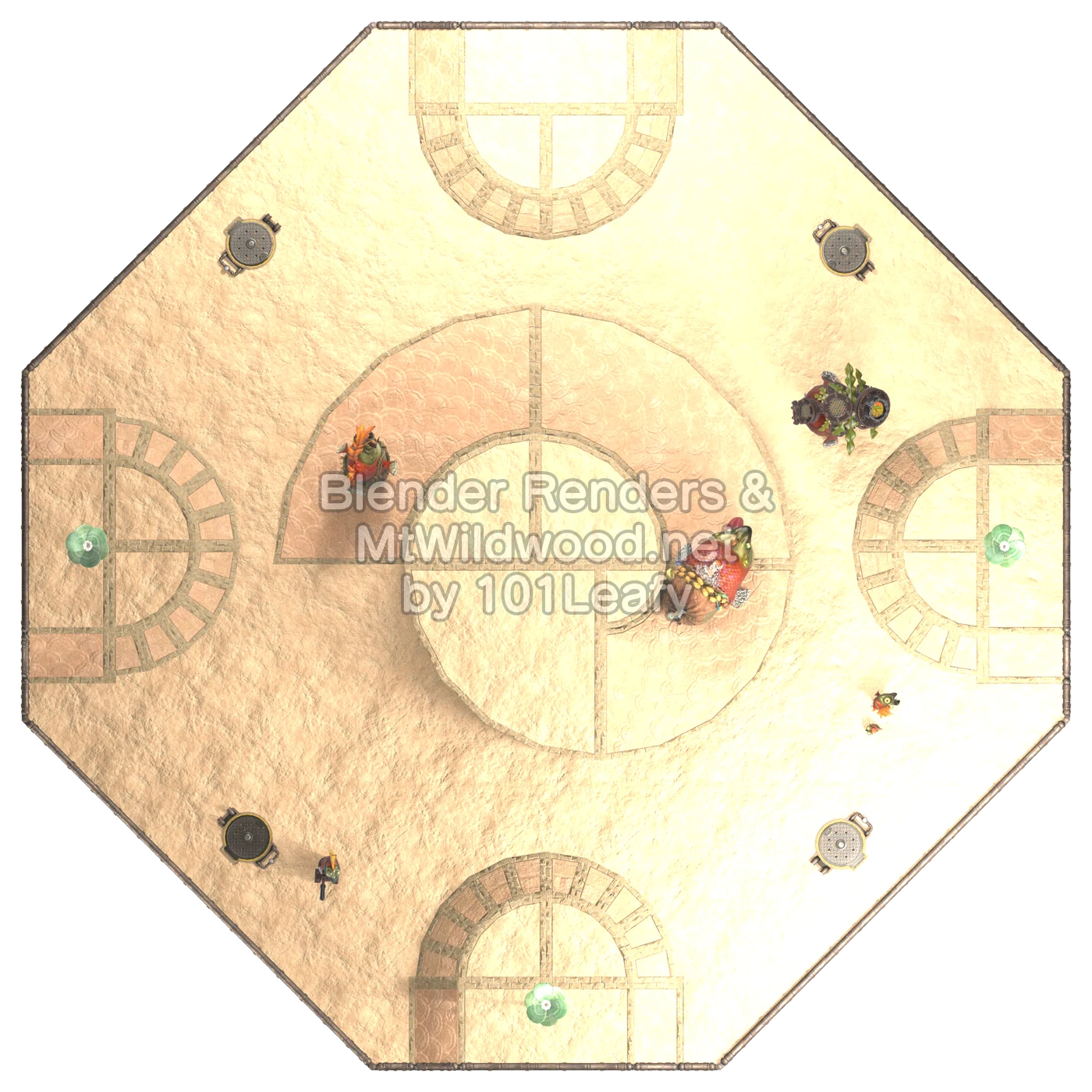 Splatoon Raiders Lower Tier Floor 10 Map (top view)