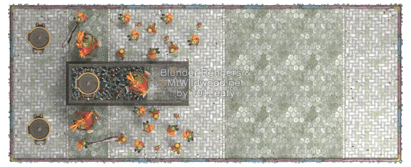 Splatoon Raiders Pleyn Den Map (top view)