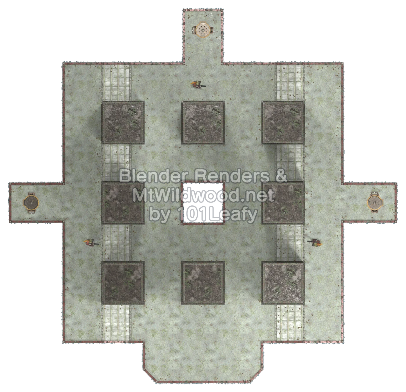 Splatoon Raiders Raisbul Den Map (top view)