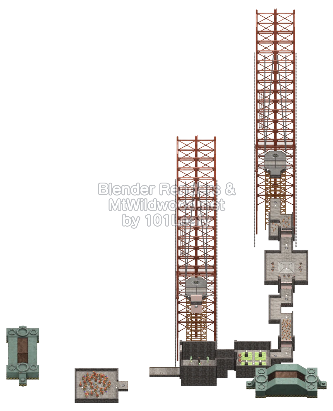 Splatoon Raiders Revolutionary Cuisine Map (45° view)