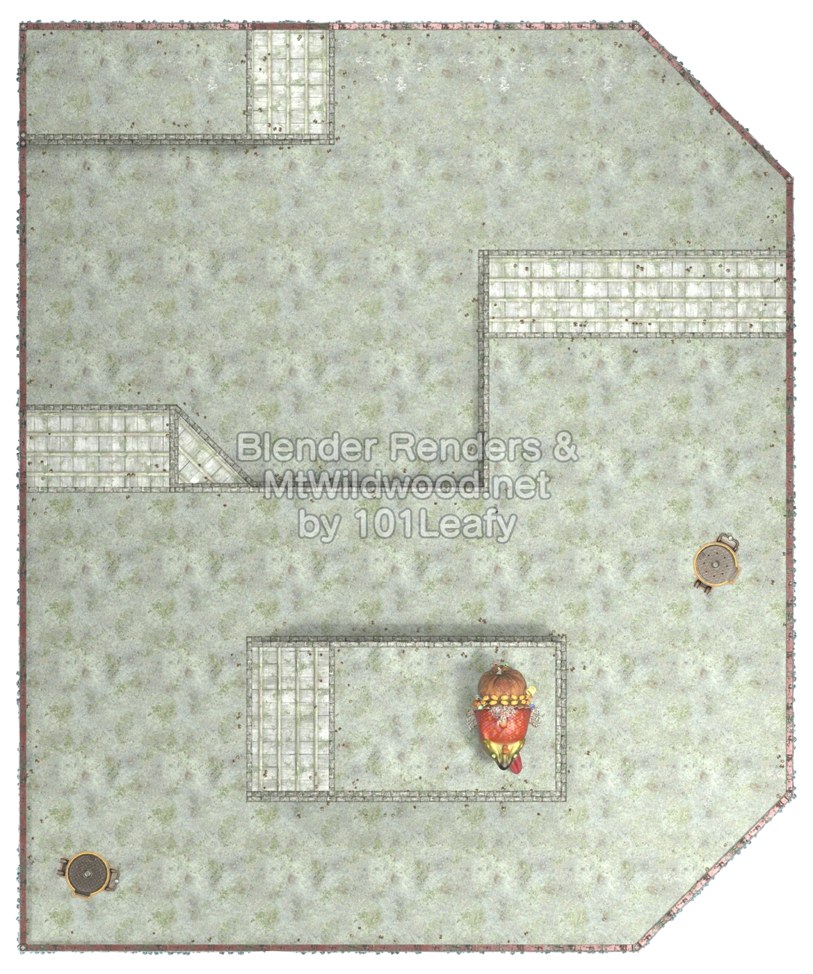 Splatoon Raiders Scayl Buried Ruins Floor 2 Map (top view) Splatoon Raiders Scayl Buried Ruins Floor 2 Map (top view)