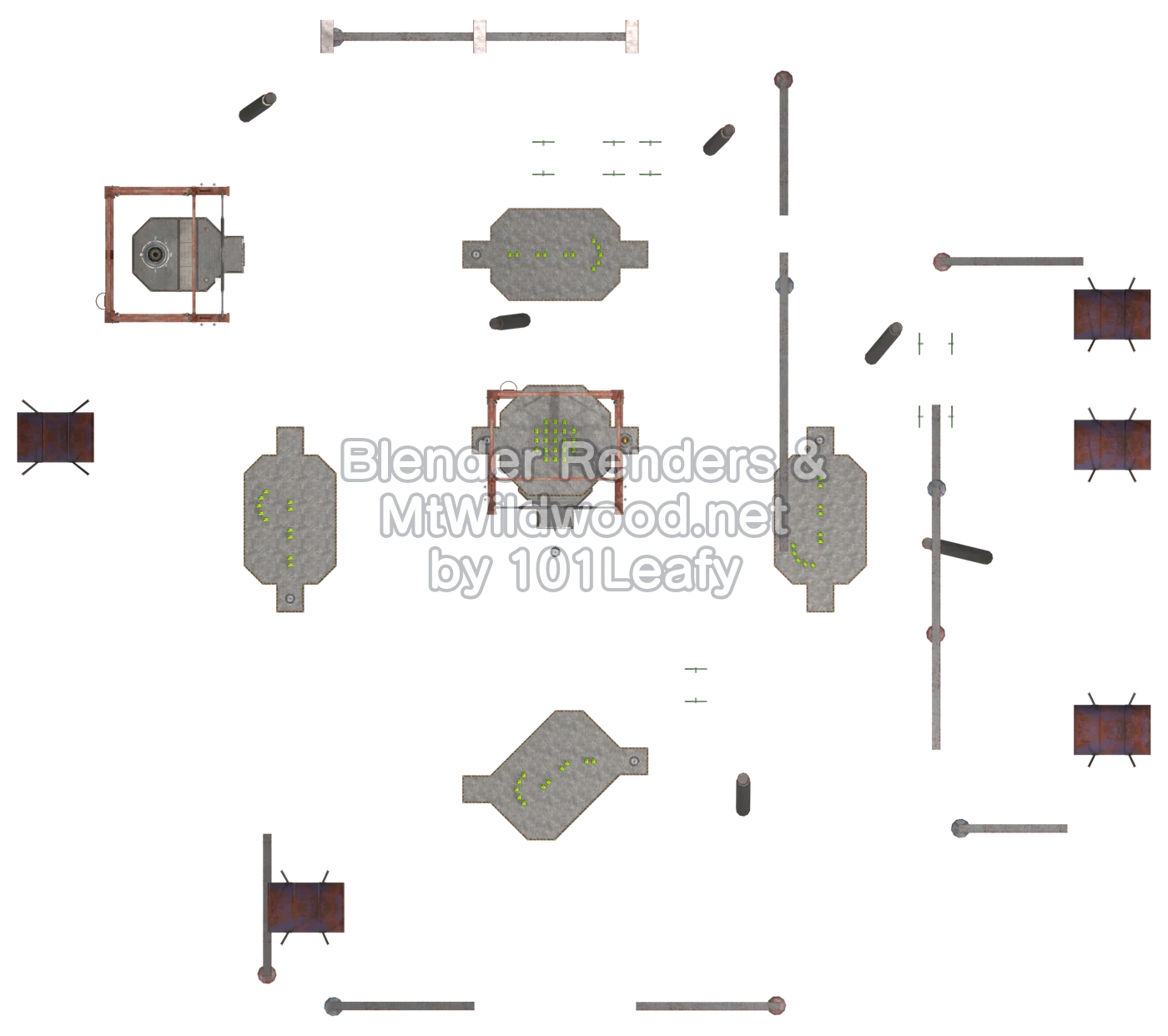 Splatoon Raiders Slice & Dice Map (top view)