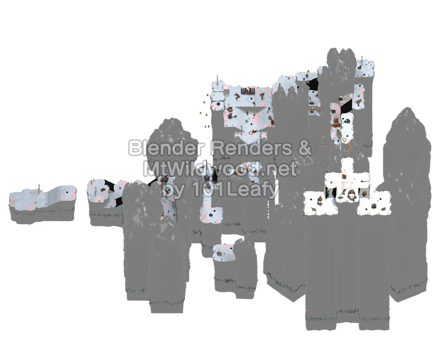 Splatoon Raiders Sweeshrim Peak Map (45° view) Splatoon Raiders Sweeshrim Peak Map (45° view)