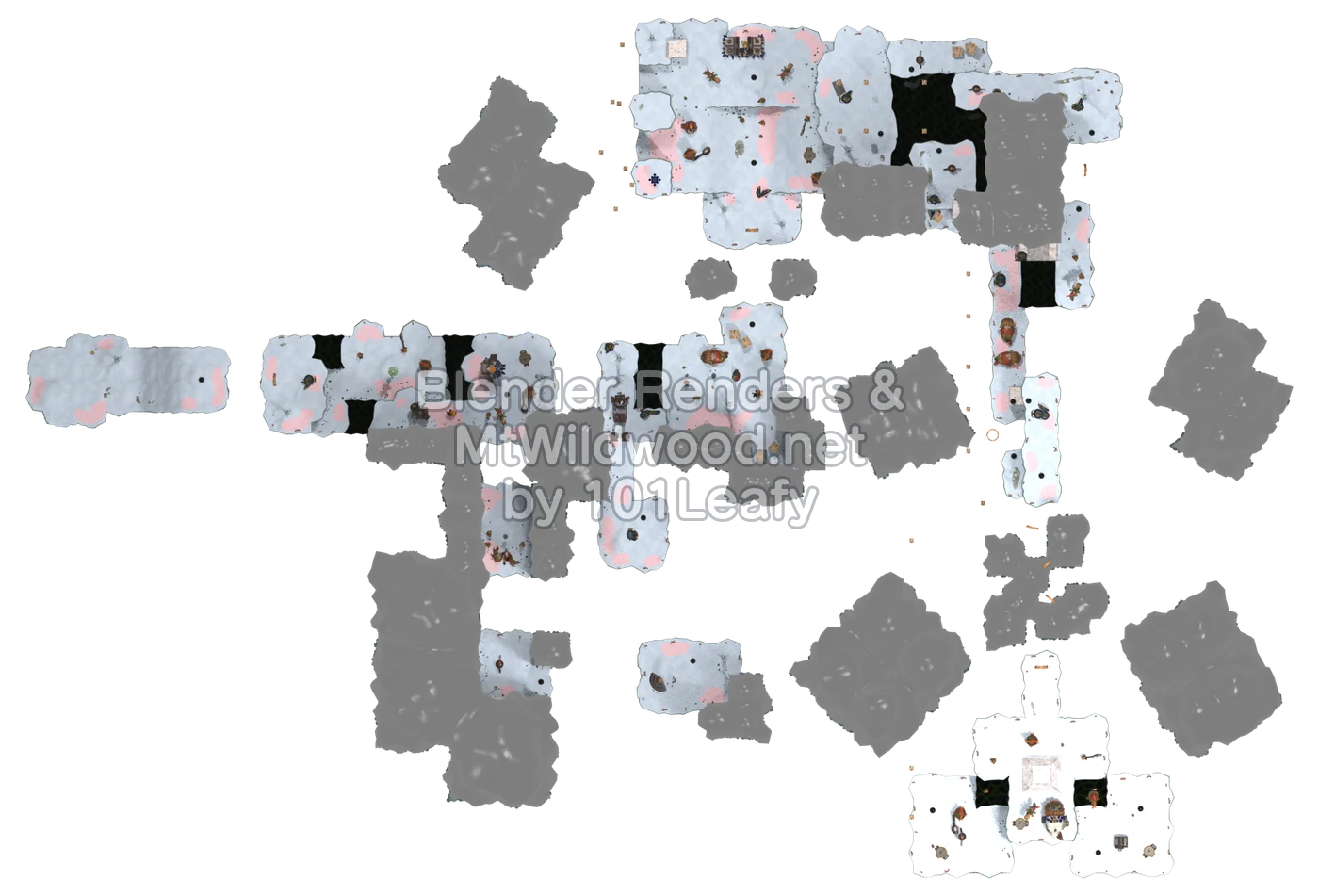 Splatoon Raiders Sweeshrim Peak Map (top view) Splatoon Raiders Sweeshrim Peak Map (top view)