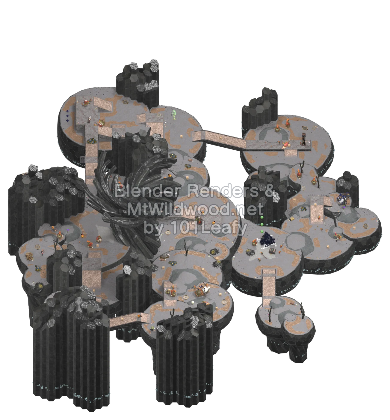 Splatoon Raiders Taytur Rocks Map (45° view) Splatoon Raiders Taytur Rocks Map (45° view)