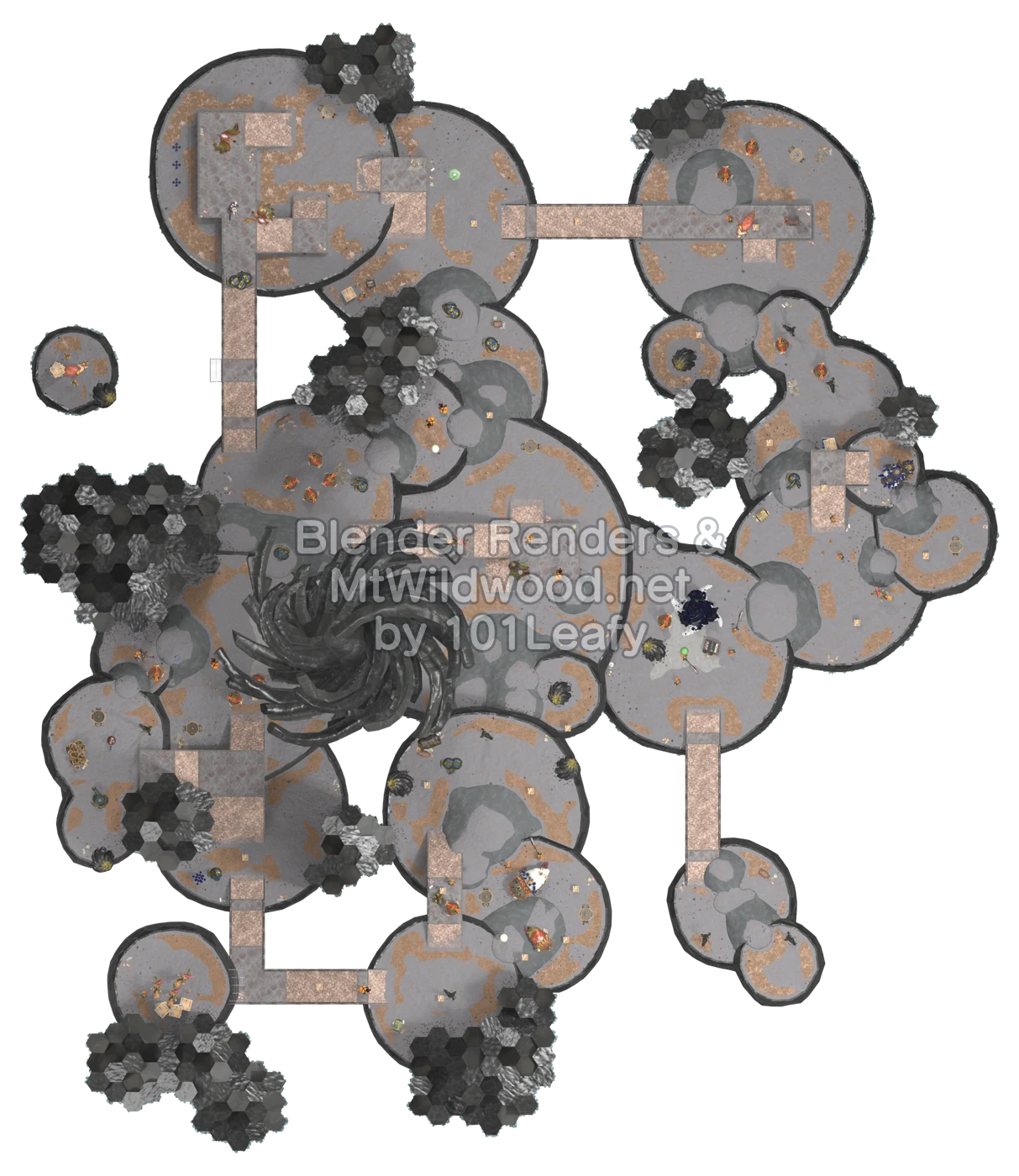 Splatoon Raiders Taytur Rocks Map (top view) Splatoon Raiders Taytur Rocks Map (top view)