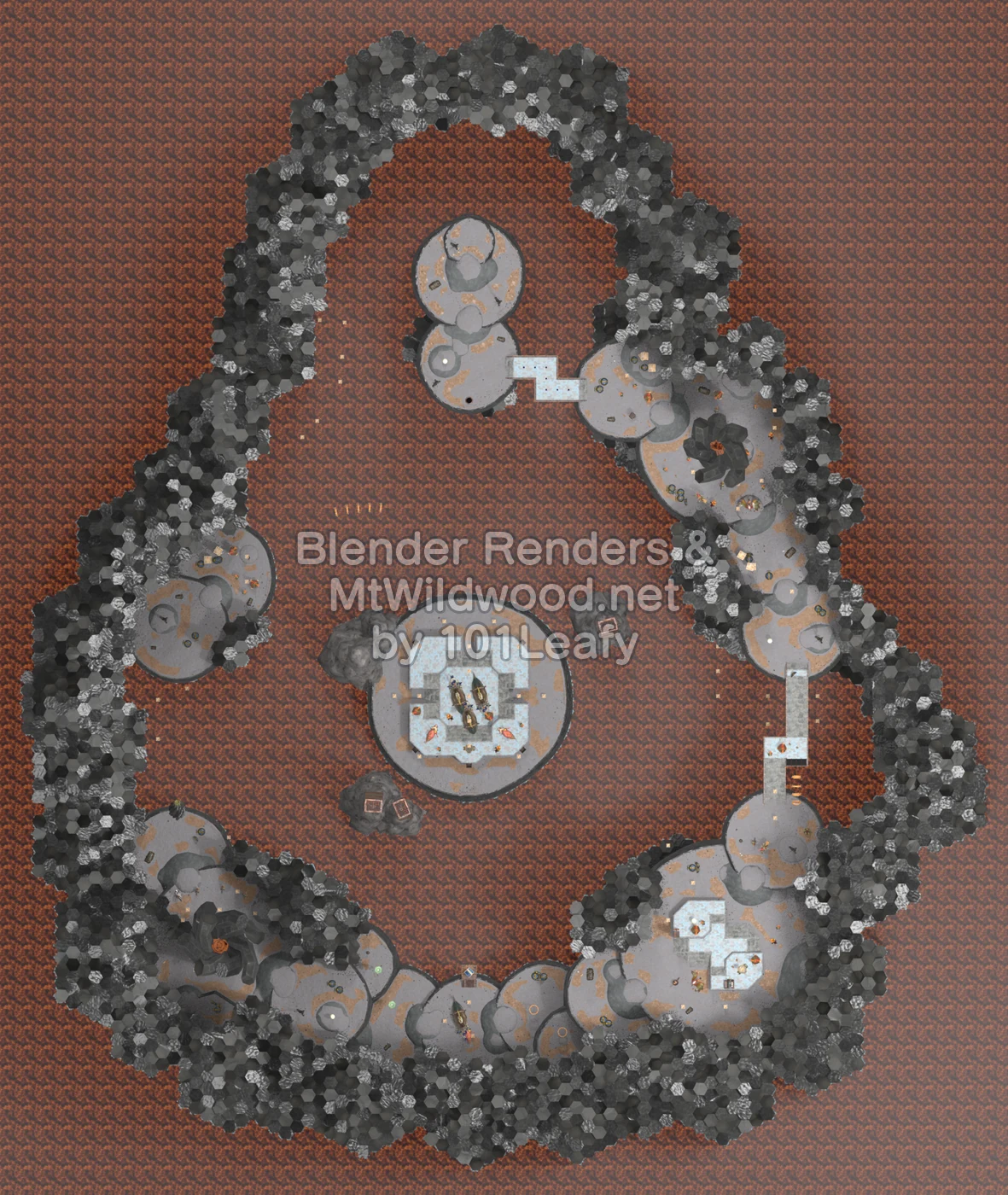 Splatoon Raiders Uven Crater Map (top view) Splatoon Raiders Uven Crater Map (top view)