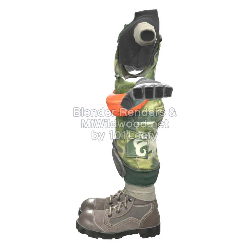 Splatoon Raiders Algae Camo (Side) 3D Render Splatoon Raiders Algae Camo (Side) 3D Render