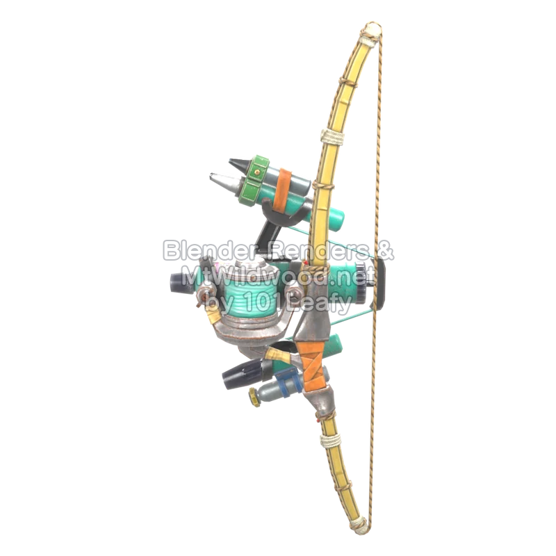 Splatoon Raiders Bambus-Stringer (Vorne) 3D-Modell Splatoon Raiders Bambus-Stringer (Vorne) 3D-Modell