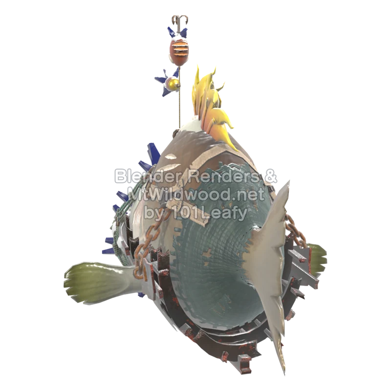 Splatoon Raiders Gobb gargantuesque (Dos) Modèle 3D