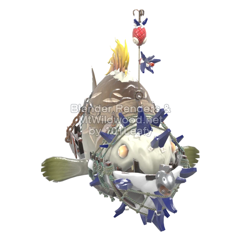 Splatoon Raiders Gobb gargantuesque (Face) Modèle 3D
