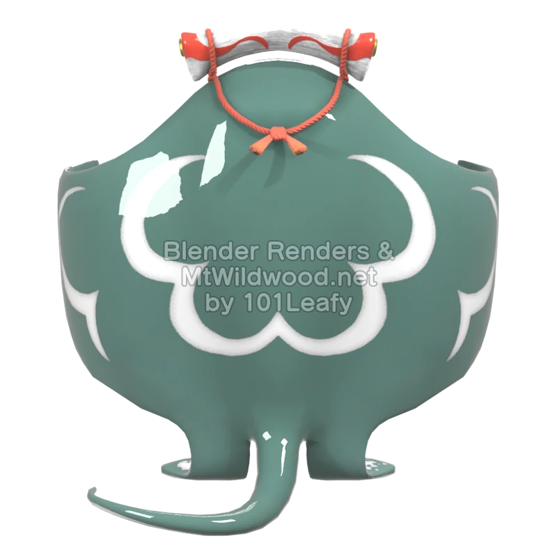 Splatoon Raiders Big Man 1 (Back) 3D Render