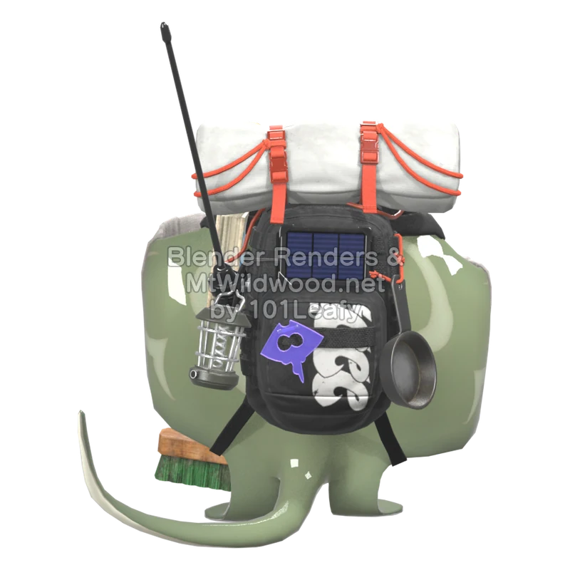 Splatoon Raiders Big Man 4 (Back) 3D Render