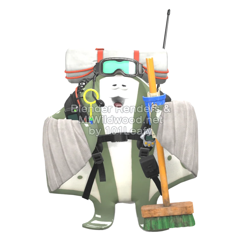Splatoon Raiders Big Man 4 (Front) 3D Render