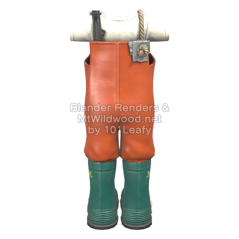 Splatoon Raiders Bite Waders 1 (Back) 3D Render