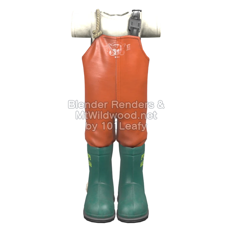 Splatoon Raiders Bite Waders 1 (Front) 3D Render