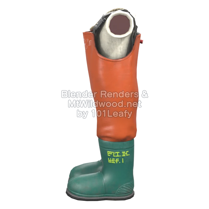 Splatoon Raiders Bite Waders 1 (Side) 3D Render