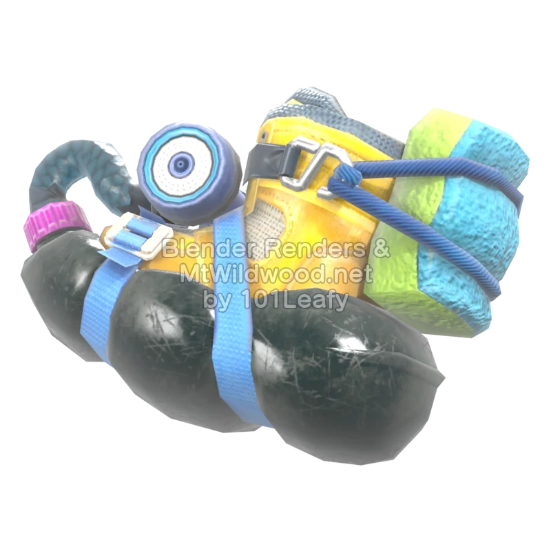 Splatoon Raiders Blast Boot 1 (Front) 3D Render