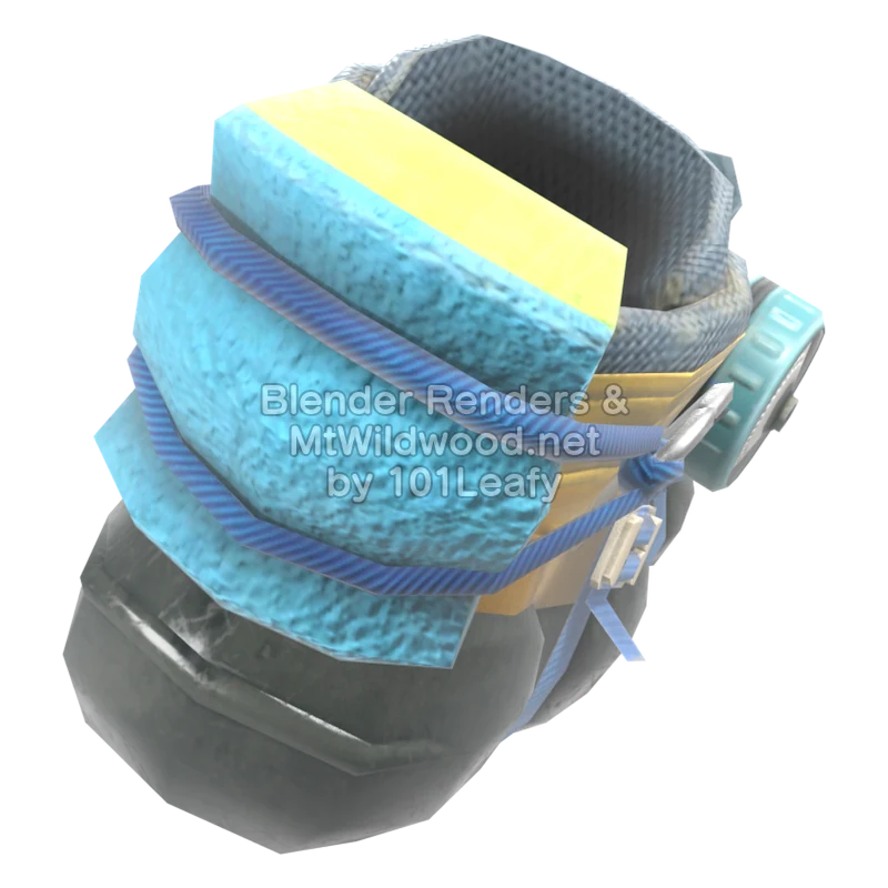 Splatoon Raiders Blast Boot 1 (Side) 3D Render